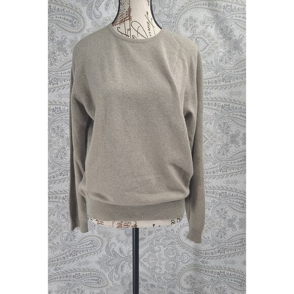 Charter Club Cashmere women's long sleeve crew neck sweater Heather Size Medium - Picture 1 of 7